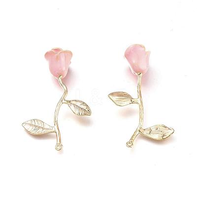 Brass Enamel Pendants KK-S345-171-1