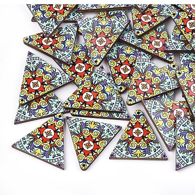 Printed Basswood Pendants X-WOOD-S045-013E-1