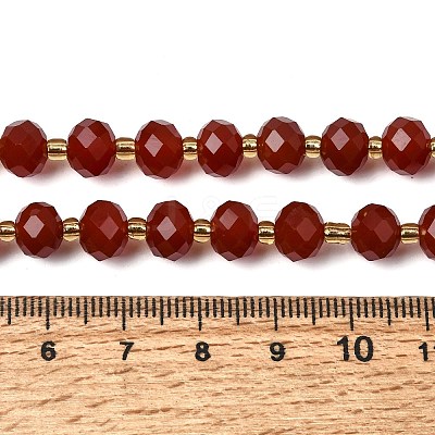 Natural Carnelian(Dyed & Heated) Beads Strands G-D105-B12-1