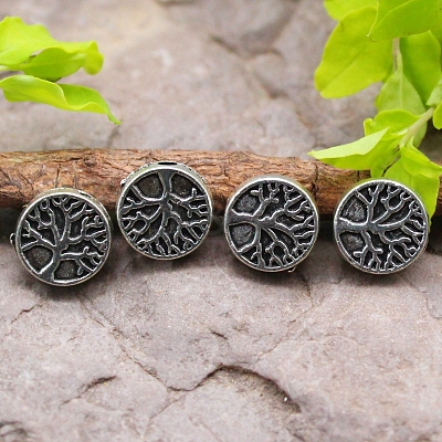 Tibetan Style Alloy Beads PW-WG631B9-01-1
