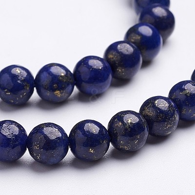 16 inch Grade A Round Dyed Natural Lapis Lazuli Beads Strand X-G-GSR4mmC123-1