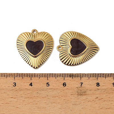 304 Stainless Steel Enamel Pendants LS-STAS-I371-31G-03-1