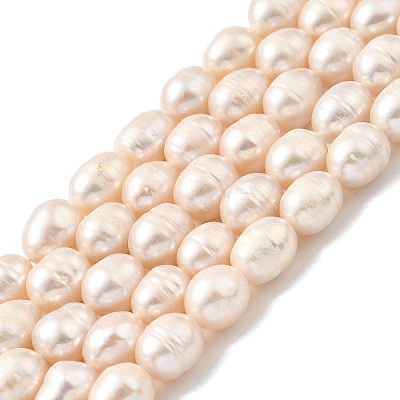 Natural Cultured Freshwater Pearl Beads Strands PEAR-I007-01F-04A-1