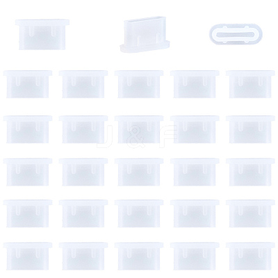 50Pcs Silicone Mobile Anti-Dust Plugs AJEW-SC0031-64A-1