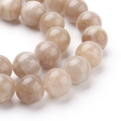 Natural Sunstone Beads Strands X-G-G099-10mm-14-1