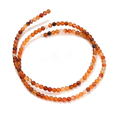 Natural Agate Beads Strands G-Z116-A06-3mm-1