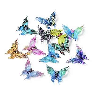 Translucent Resin Cabochons RESI-E039-25-1