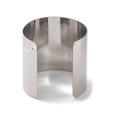 Brass Plain Wide Cuff Bangles BJEW-D039-04P-1