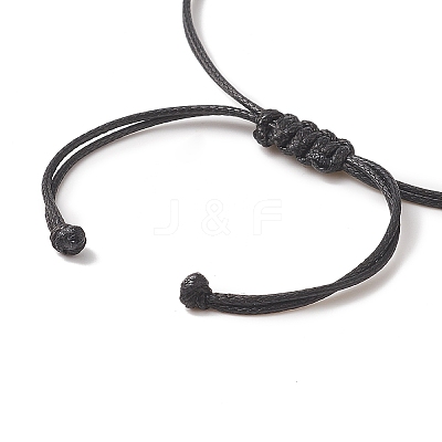 Braided Waxed Polyester Cord AJEW-JB01153-01-1