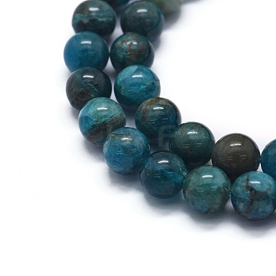 Natural Apatite Beads Strands X-G-F591-01-1