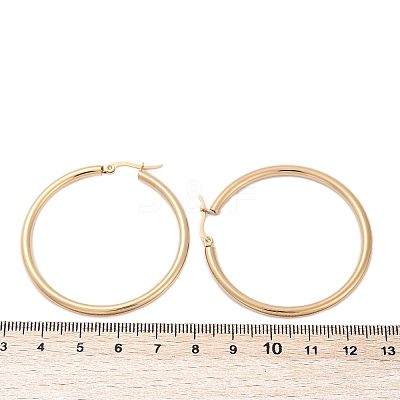 201 Stainless Steel Big Hoop Earrings EJEW-F205-14G-B-1