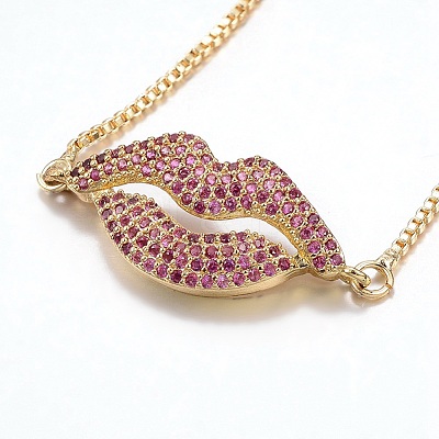 Adjustable Brass Micro Pave Cubic Zirconia Bolo Bracelets BJEW-F297-51G-1