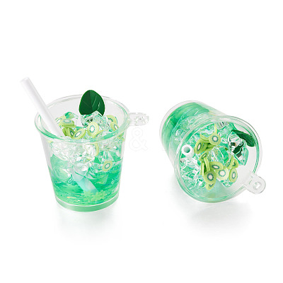 Transparent Resin Big Pendants LS-RESI-TAC0019-04A-1