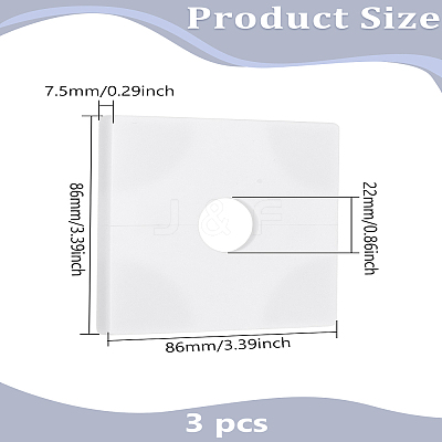 3Pcs ABS Plastic Air Conditioner Wall Hole Cover FIND-LP0003-19-1