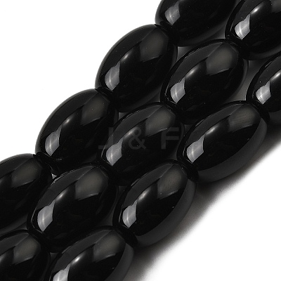 Natural Black Onyx Beads Strands G-F801-F02-04-1
