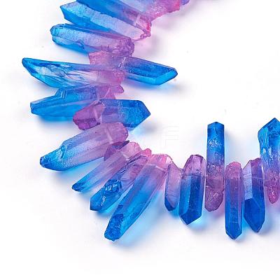 Natural Quartz Crystal Beads Strands G-K191-01C-1
