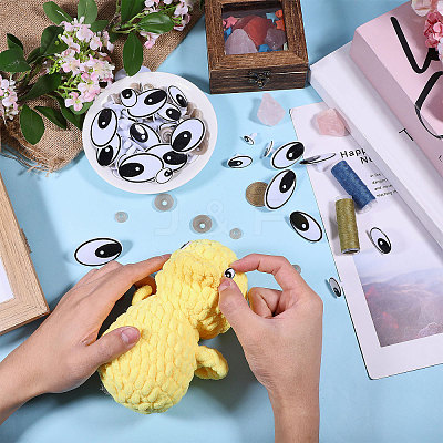 Plastic/Resin Craft Doll Eyes DIY-GL0005-64A-1