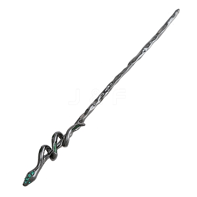 Snake Alloy Rhinestone Hair Sticks PW-WG25989-03-1