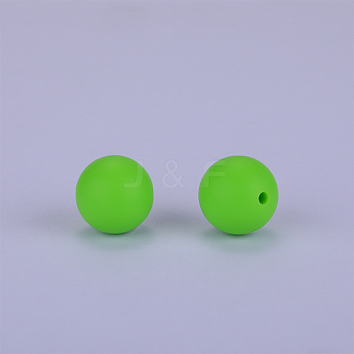 Round Silicone Focal Beads SI-JX0046A-119-1