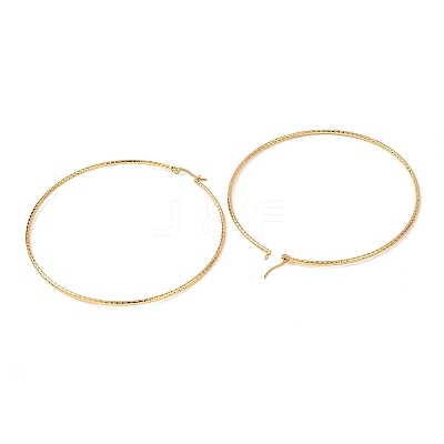 304 Stainless Steel Big Hoop Earrings EJEW-F188-24G-G-1