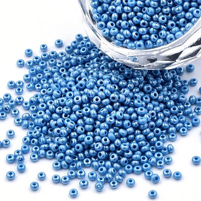 11/0 Czech Opaque Glass Seed Beads SEED-N004-003B-18-1