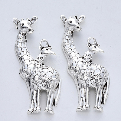 Tibetan Style Alloy Big Pendants X-TIBE-R316-019AS-RS-1