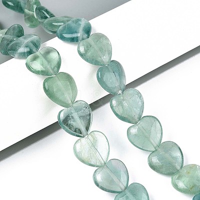 Natural Green Fluorite Beads Strands G-T142-64B-1