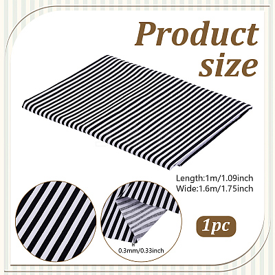 Stripe Cotton Fabric DIY-WH0671-390C-1