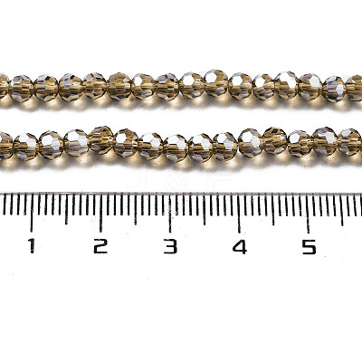 Electroplate Transparent Glass Beads Strands EGLA-A035-T3mm-A16-1