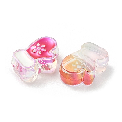 UV Plating Acrylic Beads X-OACR-Z021-02G-1