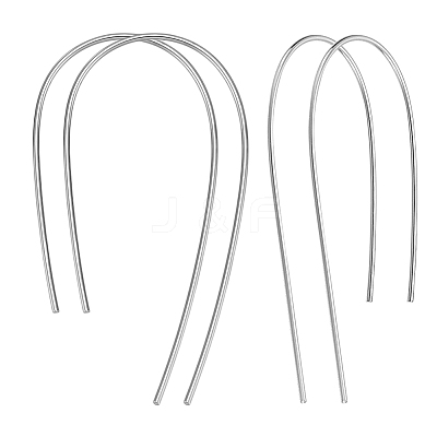 2 Pairs Sterling Silver Ear Wire STER-WH0061-46P-1