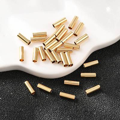 SHEGRACE Brass Tube Beads XGRPCP566-251G-1