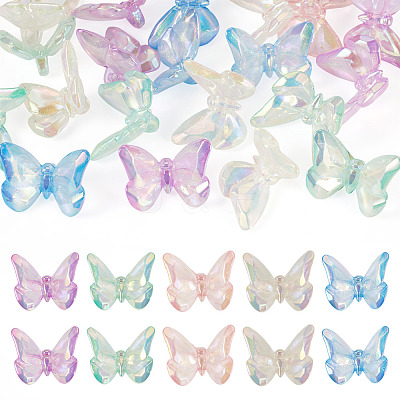 20Pcs Transparent Acrylic Beads OACR-TA0003-82-1
