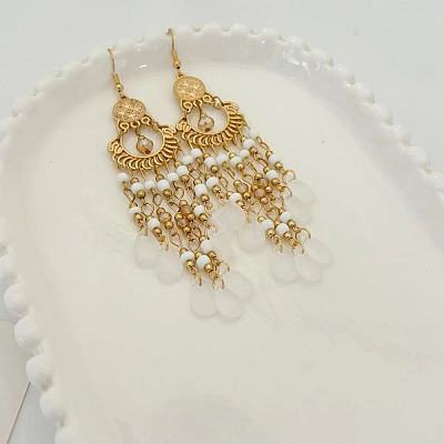 Alloy Acrylic Chandelier Earrings FS-WG12A92-06-1