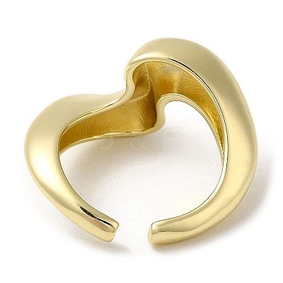 Brass Open Cuff Ring RJEW-Q778-13G-1