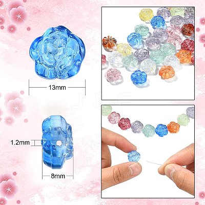 100Pcs Handmade Lampwork Beads LAMP-CJ0001-54-1