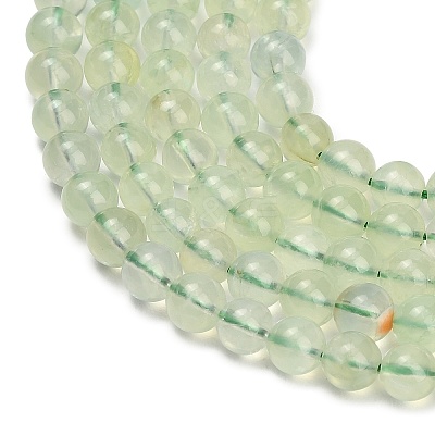 Natural Prehnite Beads Strands GG-CBA6F9F-6mm-1