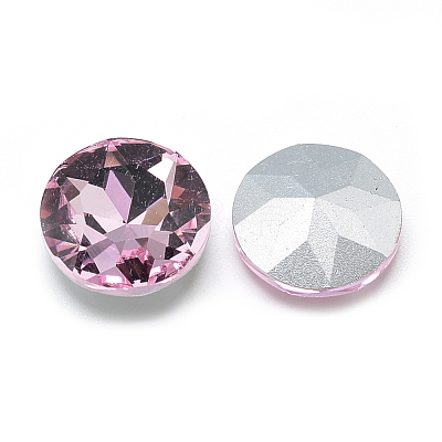 Pointed Back Glass Rhinestone Cabochons RGLA-T029-10mm-03-1