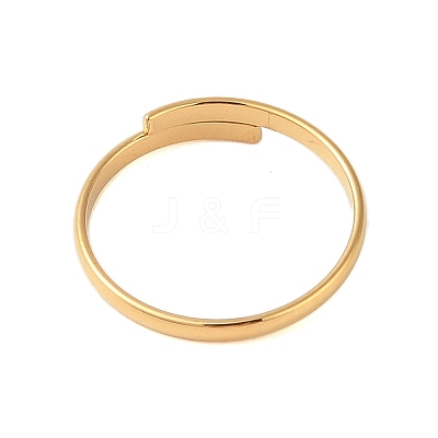 Ion Plating(IP) 304 Stainless Steel Plain Band Rings STAS-S125-13G-1