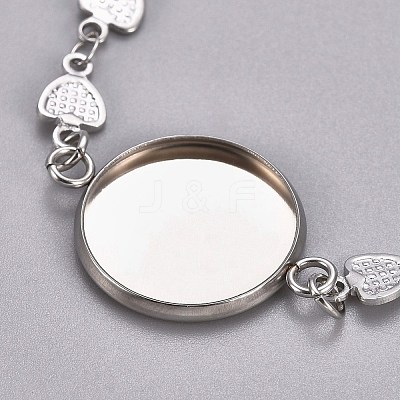 Tarnish Resistant 304 Stainless Steel Bracelet Making STAS-L248-004P-A-1