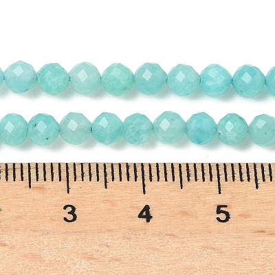 Natural Amazonite Beads Strands G-E411-43-4mm-01-1