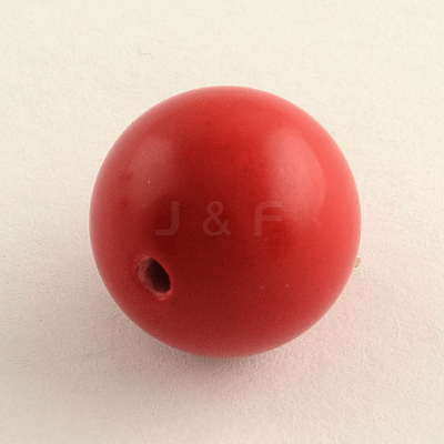 Round Cinnabar Beads LS-X-CARL-Q002-8mm-1