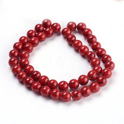 Synthetic Turquoise Beads Strands X-TURQ-H038-8mm-XXS17-1