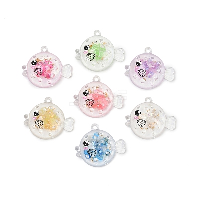 Transparent Luminous Acrylic Pendants TACR-Z002-02-1