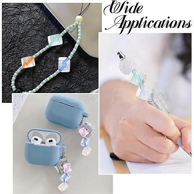 200Pcs Transparent Acrylic Beads TACR-YW0003-45-1
