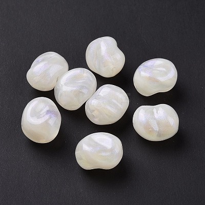 Opaque Acrylic Beads OACR-C013-10H-1
