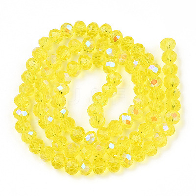 Electroplate Glass Beads Strands EGLA-A034-T10mm-L28-1