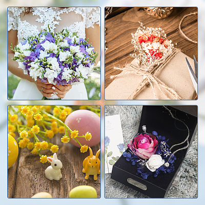 20Pcs 5 Colors Plastic Artificial Daisy Flower Bouquet AJEW-CA0003-72-1