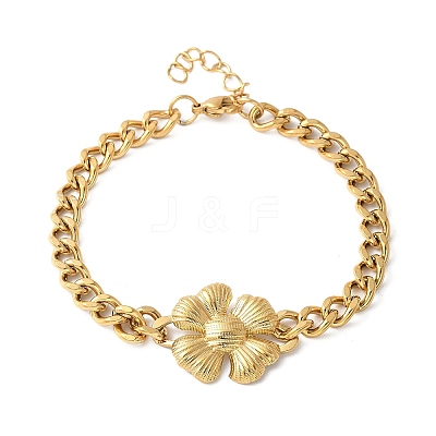 304 Stainless Steel Link Bracelets BJEW-Z098-01G-1