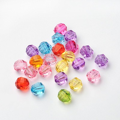 Transparent Acrylic Beads PL371Y-1